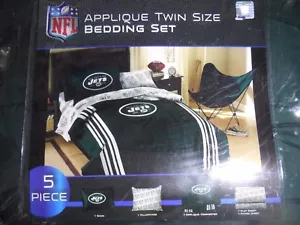 Juego de edredón doble de 5 piezas NFL NEW YORK JETS - Imagen 1 de 2