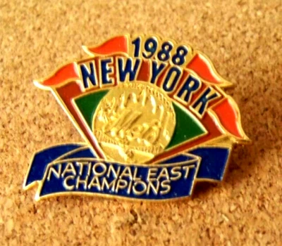 1988 New York Mets National East Champions pin MLB National c45958 - Image 1 of 4
