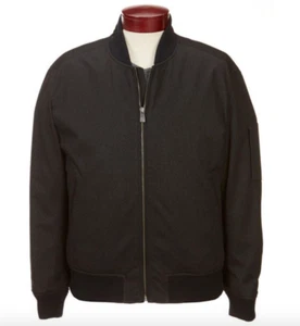 Hart Schaffner Marx V6309 Ret Water Repellent Charcoal Mens Bomber Jacket Sz XL - Picture 1 of 2