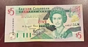 Banknotes Montserrat East Caribbean States $5 2000 P-37M UNC - Bild 1 von 2