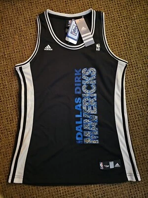 Camiseta deportiva para mujer Dirk Nowitzki #41 Dallas Mavericks 3 rayas Adidas tallas diferentes Foto 1 de 4