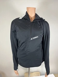 Adidas Herren TERREX Techrock ultraleichte 1/2-Reißverschluss Fleecejacke mit Kapuze $ 180 Large - Bild 1 von 8