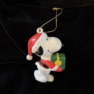 Vintage Snoopy Ornament im Weihnachtsmannanzug Peanuts - Bild 1 von 6