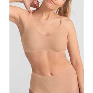 Reggiseno Honeylove nuovo con etichetta Liftwear Silhouette taglia 2x beige sabbia senza ferretto - Foto 1 di 7