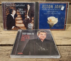 Simon & Garfunkel 2 discs, Elton John & Barry Manilow CDS UNTESTED - Picture 1 of 5