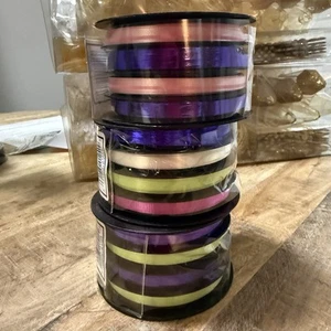 Gift Wrap Berwick Offray 4 Channel Curling Ribbon Assortment Mix Spools (3 Pack) - Picture 1 of 9