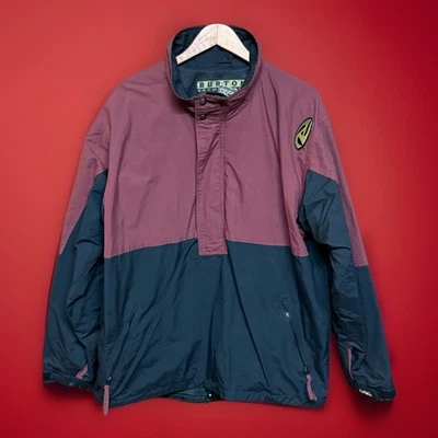 Abrigo Chaqueta DE COLECCIÓN Burton Adulto Talla Grande Granate Negro Cremallera Completa Exterior Para Hombres Foto 1 de 4