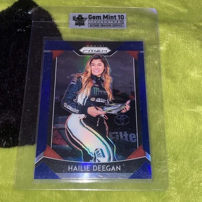 2020 Panini Chronicles Select Hailie Deegan #1 Blue Prizm /75 RC Gem Mint 10 SSP - Image 1 of 2