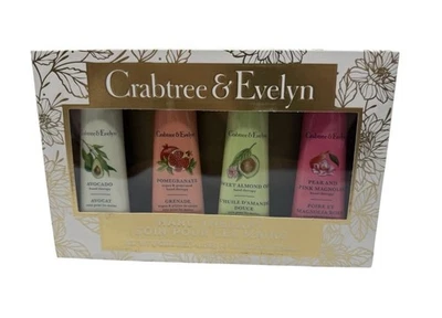 Crabtree & Evelyn Hand Therapy Cream 0.9 oz Avocado Pom Almond Oil Pear Pink Mag - Image 1 of 2