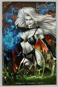 Ataúd Lady Death Revelations #1 2017 edición Cruel casi nuevo - Imagen 1 de 9