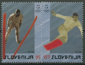 Eslovenia 2006 Juegos Olímpicos de Invierno Turín salto de esquí 574/75 nuevo - Imagen 1 de 1
