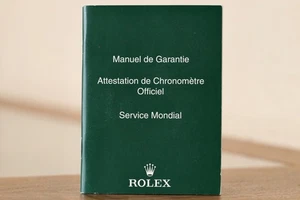 ROLEX - Booklet Manuel de Garantie Vert - Picture 1 of 2