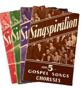 Vtg Singspiration Gospel Songs Lot 2 3 4 5 Choruses 40s Hymns Jesus Zondervan - Picture 1 of 13