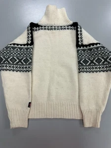Devold Wool Sweater Nansen Highneck Norwegian Sz L Thick - Picture 1 of 6