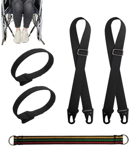 Eslinga para pies para silla de ruedas, correa ajustable para pies para silla de ruedas, reposapiés para silla de ruedas, rueda - Imagen 1 de 12