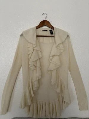 Женский кардиган Moda международного размера M Duster свитер мохер с оборками - Изображение 1 из 4