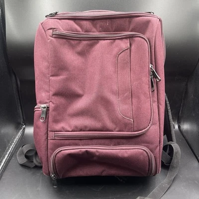 eBags Pro Slim Laptop Backpack BurgundyTravel Orange Interior Bag Good Condish - Image 1 of 4