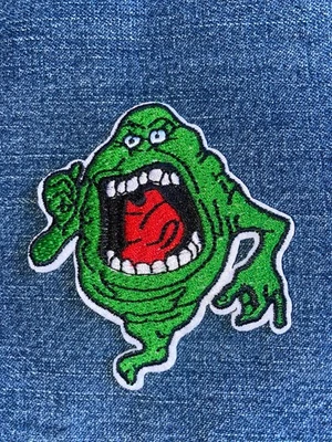 GHOSTBUSTERS Angry SLIMER Embroidery Patch NEW 10.5 Iron On - Image 1 of 4