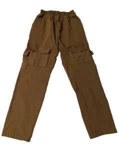 Unbranded Brown Cargo Pants Womens Medium Lightweight Outdoorsy Trousers Pants - Picture 1 of 9