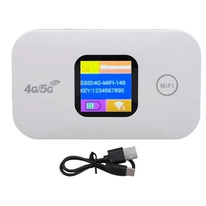 4G 5G Mobile Hotspot Portable LED Display 300Mbps SIM Slot Connect Up To 10 SET - Picture 1 of 12