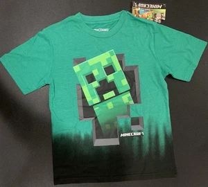 Mojang Jungen T-Shirt Small Minecraft Grün Kurzarm - Bild 1 von 2