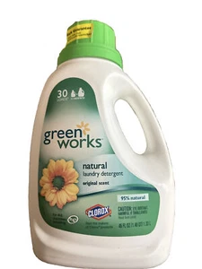 GreenWorks Clorox Natural Laundry Detergent Original Scent 45 Fl Oz New - Picture 1 of 2