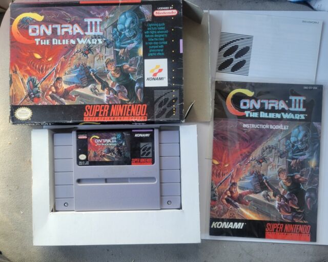 Contra iii o alien wars 16 bit 46 pinos super cartucho de jogo para versão  pal game console - AliExpress