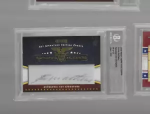 2009 RAZOR SPORT ICONS EDDIE MATHEWS CUT AUTO #D /23 - Picture 1 of 3
