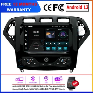 Android Touchscreen CarPlay DAB Autoradio GPS Navi Für Ford Mondeo MK4 2007-2010 - Picture 1 of 22