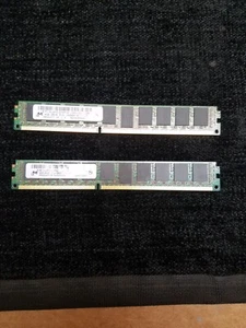 Micron 4GB 2Rx8 PC3-12800R ECC Reg Server Memory MT18JDF51272PDZ-1G1D1DD -PAIR - Picture 1 of 4