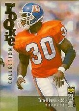 1995 Collector's Choice Update Silver #U17 Terrell Davis - NM-MT