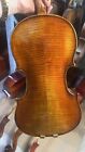 Grade A 4/4 handmade violin Rich sound flamed maple spruce Bridge Strings case