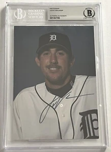 Justin Verlander Signed 5x7 Beckett Encapsulated Authenticated Photo MLB MVP CY - Picture 1 of 5