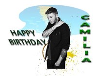 JAMES ARTHUR   - Personalised Birthday Greeting Card A5