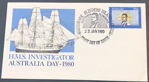Australia FDC 1980 H.M.S. Investigator Australia Day - Picture 1 of 4