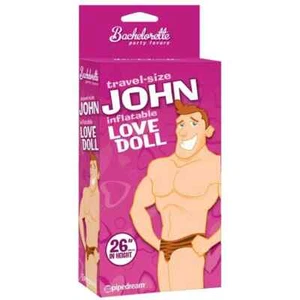 Travel Size JOHN Inflatable 26" BLOW UP PARTY INFLATABLE LOVE DOLL - Picture 1 of 1