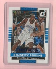 2014-15 DONRUSS KENDRICK PERKINS BLUE PRESS PROOF #42/99 CELTICS-OKC
