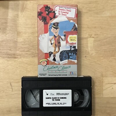 Santa Claus Is Coming to Town VHS Tape 1970 Christmas Classics Series F.H.E. - Image 1 of 3