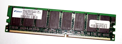 512 MB DDR-RAM 184-pin PC-2100U non-ECC CL2.5  'Elixir M2U51264DS8HA1G-75B' - Image 1 of 2