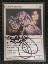 Martyr of Sands *Signed by Artist* - Coldsnap Magic the Gathering Card MTG