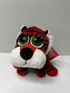 Russ Berrie Stuffed Red Valentines Day Tiger Wild Cat Plush Triggles NWT 7” - Picture 1 of 10
