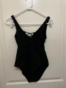 H&M TUTA DONNA NERA SENZA MANICHE BODY TAGLIA S - Foto 1 di 2