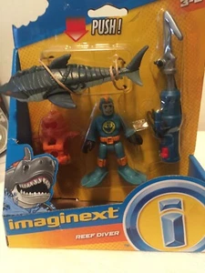 Imaginext Deep Sea Reef Diver con Shark Harpoon Series Nuevo FisherPrice Mattel - Imagen 1 de 8