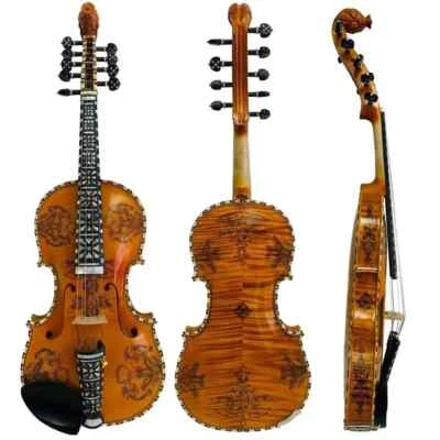 Good Norwegian fiddle,9 strings 4/4 violin, Concert 4*5 strings Hardanger - Image 1 of 4