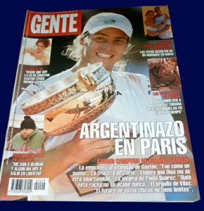 GASTON GAUDIO CHAMPION 2004 ROLAND GARROS - Gente Magazine Argentina - Picture 1 of 5