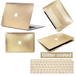 Funda protectora rígida dorada con brillo para computadora portátil para Macbook Air M1 M2 13 Pro14""15""16 - Imagen 1 de 12