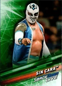 2019 Topps WWE Smackdown Live Insert Green Parallel #50 Sin Cara - Picture 1 of 1