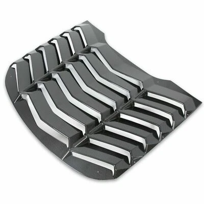 Persianas de ventana trasera estilo GT Lambo de fibra de carbono para Ford Mustang 2015-2023 Foto 1 de 4