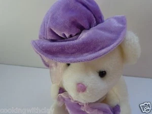 DAN  DEE "FOREVER BEAUTIFUL" FANCY  LACY LADY , PURPLE  BE MINEBEAR VALETINES - Picture 1 of 7