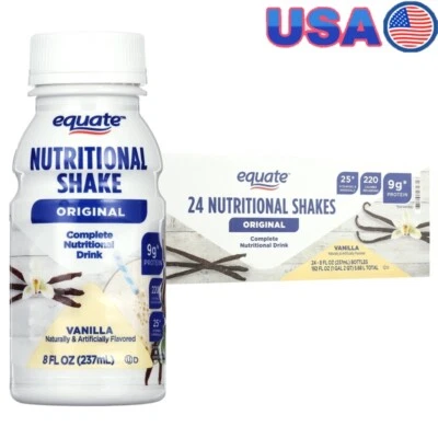 Batidos de reemplazo de comidas vainilla 9 g proteína 25 vitaminas 220 calorías paquete de 24 nuevos Foto 1 de 4